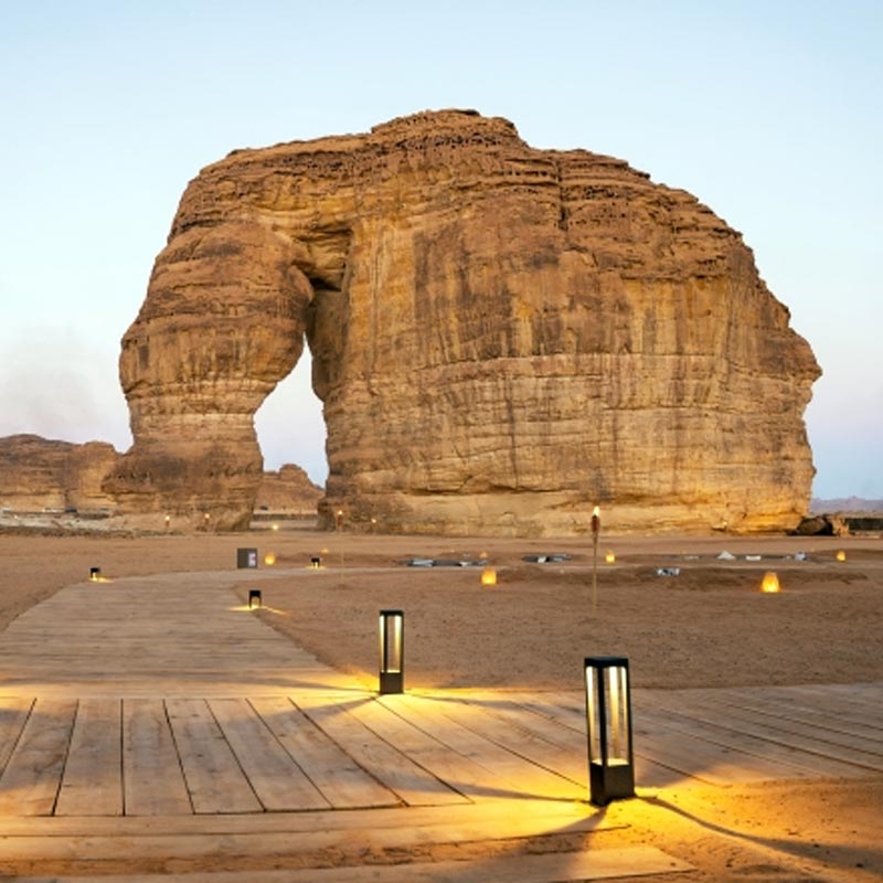 hegra elephant rock and old town al ula