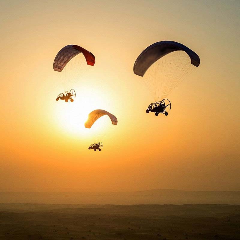 paramotor flying tour al ahsa